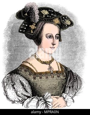 Anne Boleyn (c 1504-1536), zweite Frau von Heinrich VIII. von England, c 1880. Artist: Unbekannt. Stockfoto