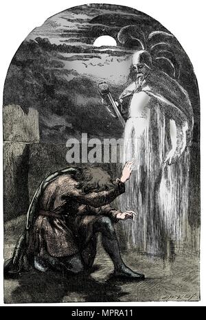 Szene aus Shakespeares Hamlet, 19. Artist: Unbekannt. Stockfoto