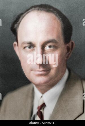 Enrico Fermi, Italienisch-amerikanische Kernphysiker geboren, c 1938. Artist: Unbekannt. Stockfoto