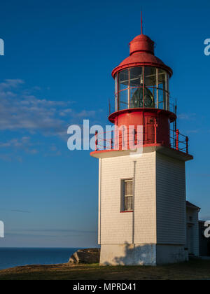 Chibougamau Leuchtturm, Dorf Cap-Cat, Gaspe Halbinsel, Quebec, Kanada Stockfoto