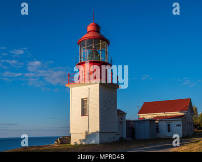 Chibougamau Leuchtturm, Dorf Cap-Cat, Gaspe Halbinsel, Quebec, Kanada Stockfoto