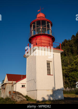 Chibougamau Leuchtturm, Dorf Cap-Cat, Gaspe Halbinsel, Quebec, Kanada Stockfoto