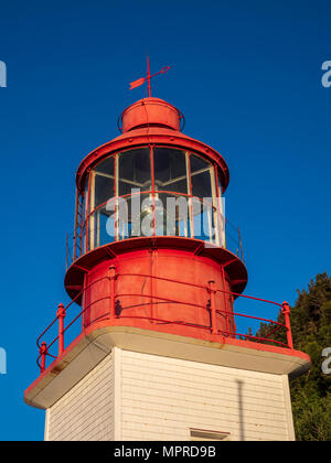 Chibougamau Leuchtturm, Dorf Cap-Cat, Gaspe Halbinsel, Quebec, Kanada Stockfoto