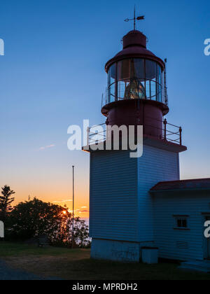 Chibougamau Leuchtturm, Dorf Cap-Cat, Gaspe Halbinsel, Quebec, Kanada Stockfoto