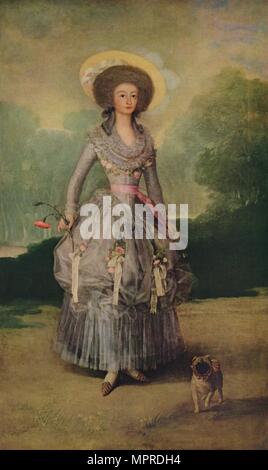 "Marquesa de Pontejos', c 1786. Künstler: Francisco Goya. Stockfoto