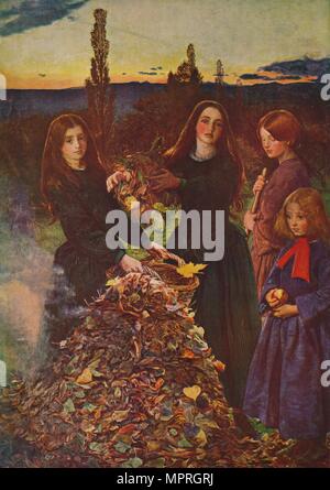 "Autumn Leaves", 1856, (c 1915). Artist: John Everett Millais. Stockfoto