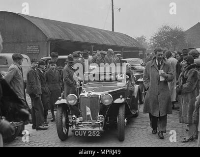 MG TA von HA Mecrow am RAC Rallye 1939. Artist: Bill Brunell. Stockfoto