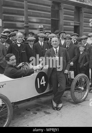 Eric Longden's Longden Spezielle am Southsea Geschwindigkeit Karneval, Hampshire. 1922. Artist: Bill Brunell. Stockfoto