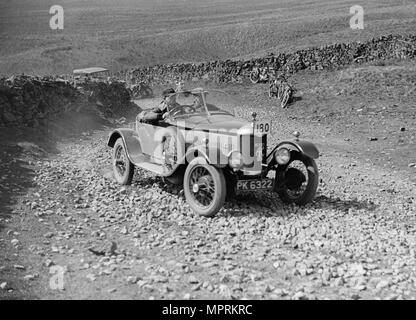 AC Acedes Sechs offene Tourer von AJ Mollart in der MCC-Edinburgh Trial, 1929 konkurrieren. Artist: Bill Brunell. Stockfoto