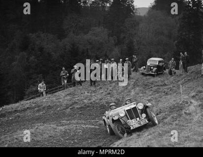 MG TA von JES Jones der Cream Cracker Team, MCC, Roxburghshire Edinburgh, Schottland, 1938. Artist: Bill Brunell. Stockfoto