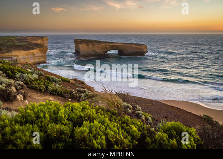 London Bridge Lookout an der Great Ocean Road in Victoria, Australien Stockfoto