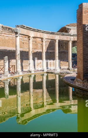 Die Hadriansvilla, großen Römischen archäologischen Komplex im Tivoli in der Provinz Rom in der italienischen Region Latium. Stockfoto