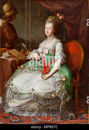 Portrait von Großherzogin Maria Fjodorowna (Sophie Dorothea von Württemberg (1759-1828). Stockfoto