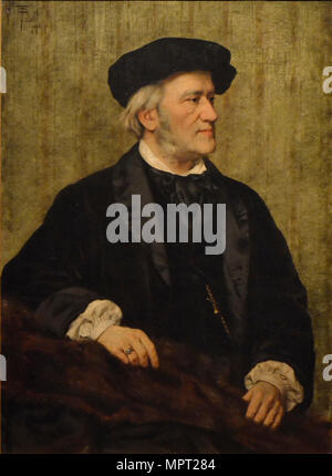 Portrait des Komponisten Richard Wagner (1813-1883), 1883. Stockfoto