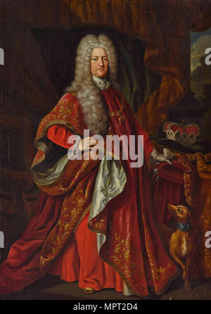 Philip Charles III., Kurfürst von der Pfalz (1661-1742) in die Gewänder der Orden vom Goldenen Vlies, 173 Stockfoto