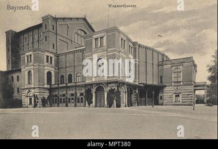 Die Bayreuth Richard Wagner Theater, 1900. Stockfoto