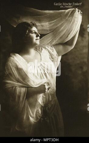 Cäcilie Rüsche-Endorf (1873-1939) als Isolde in der Oper Tristan und Isolde von Richard Wagner, 1910. Stockfoto