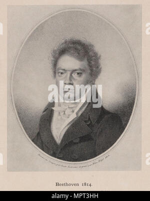 Porträt von Ludwig van Beethoven (1770-1827), 1814. Stockfoto