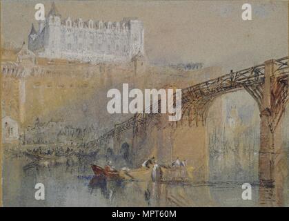 Das Chateau von Amboise, c 1830. Artist: JMW Turner. Stockfoto