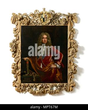 Elias Ashmole, c 1681-1682. Artist: John Riley. Stockfoto