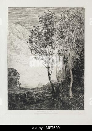 Souvenir d'Italie, 1863. Künstler: Jean-Baptiste-Camille Corot. Stockfoto