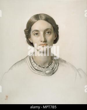 Fanny Holman Hunt, c 1860. Künstler: William Holman Hunt. Stockfoto