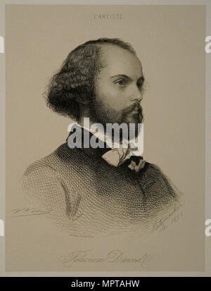 Portrait des Komponisten Félicien-César David (1810-1876). Stockfoto