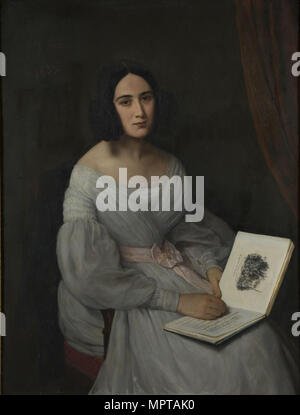 Portrait von Clara Wieck-Schumann (1819-1896). Stockfoto