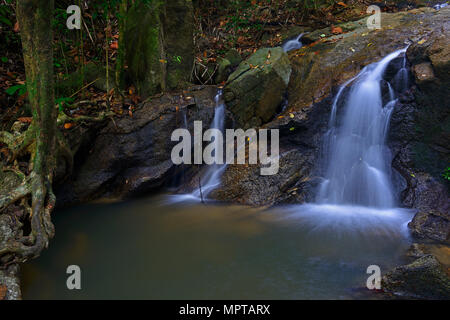 Kaskaden Wasserfall von Kathu, Phuket, Thailand Stockfoto