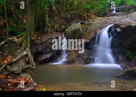 Kaskaden Wasserfall von Kathu, Phuket, Thailand Stockfoto