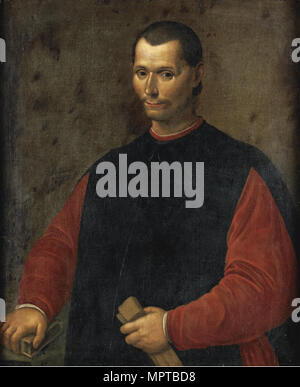 Portrait von Niccolo Machiavelli (1469-1527). Stockfoto