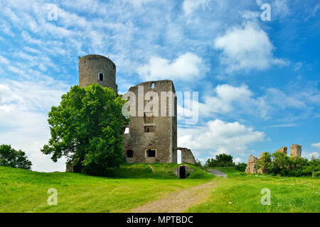 Ruine der Burg Arnstein, Mansfeld-South Sylda-Harkerode, Harz, Sachsen-Anhalt, Deutschland Stockfoto