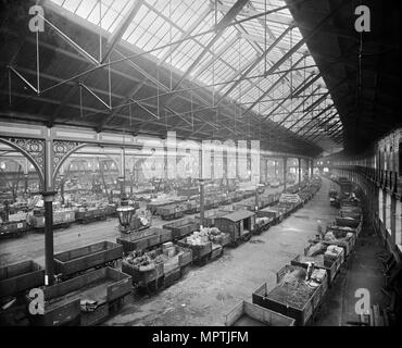 Die Banken waren Station, Keramik Lane, Newcastle Upon Tyne, 1893. Artist: Henry Bedford Lemere. Stockfoto