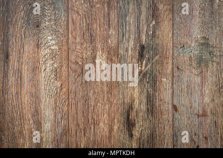 Holz Textur. Hintergrund die alten Platten. Braunes Holz Bodenbeläge Hintergrund. Parkettboden. Laminat Stockfoto
