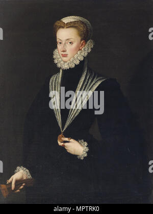 Portrait von Johanna von Österreich (1547-1578). Stockfoto