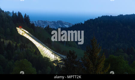 Schanze Garmisch-Partenkirchen Bayern Deutschland. Stockfoto