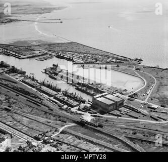 King George Dock, Kingston upon Hull, Humberside, 1947. Artist: Aerofilms. Stockfoto