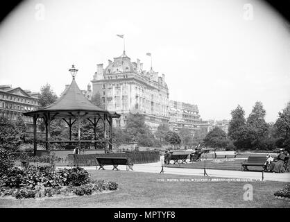 Victoria Embankment Gardens, Westminster, London, c 1890. Artist: York & Sohn. Stockfoto