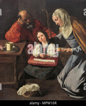Die Kindheit der Jungfrau, 1630-1635. Stockfoto