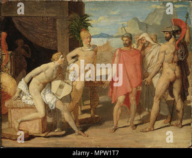 Achilles empfangen die Botschafter von Agamemnon, 1801. Stockfoto