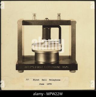 Bell's ersten Telefon, 1876. Stockfoto