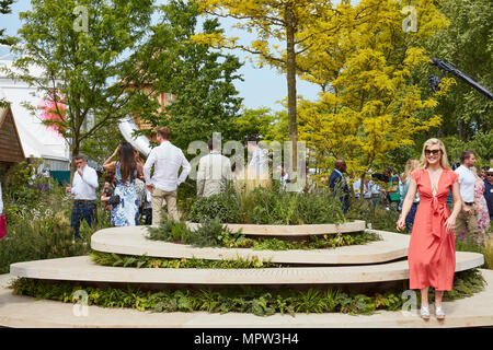 RHS und NHS Wohlfühlen Garten Stockfoto