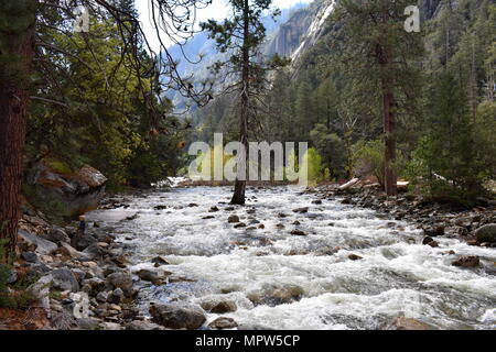 Merced River, Yosemite-Nationalpark, Kalifornien Stockfoto