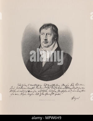 Georg Wilhelm Friedrich Hegel (1770-1831). Stockfoto