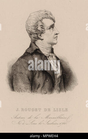 Claude Joseph Rouget de Lisle (1760 bis 1836), 1830. Stockfoto