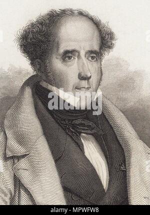 François-René, Vicomte de Chateaubriand (1768-1848). Stockfoto