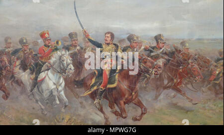 Allgemeine Lasalle (1775-1809) in der Schlacht bei Wagram, 1906. Stockfoto
