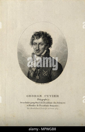 Georges Henri Chrétien Frédéric Dagobert, Baron de Cuvier (1769-1832). Stockfoto