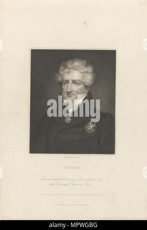 Georges Henri Chrétien Frédéric Dagobert, Baron de Cuvier (1769-1832). Stockfoto