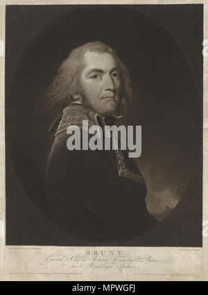 Guillaume Marie-Anne Brune (1763-1815), C. 1800. Stockfoto